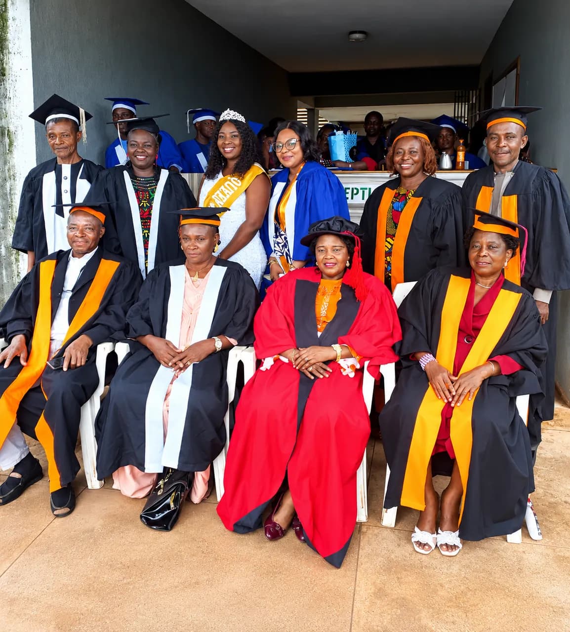 FTC Enugu Provost, management team members and the newly crowned FTC Enugu Queen